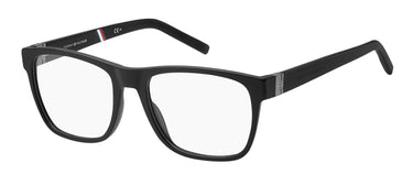 Premium Men Tommy Hilfiger Eyeglasses: TH 1785 - Matte Black - SpecSMART Eye Clinic (Diagonal View)